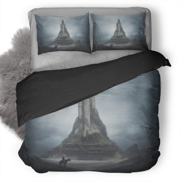 Rocket Space Art Hd Duvet Cover and Pillowcase Set Bedding Set