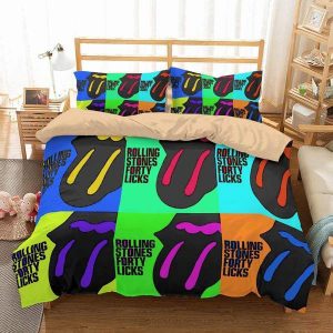 Rolling Stones Duvet Cover and Pillowcase Set Bedding Set