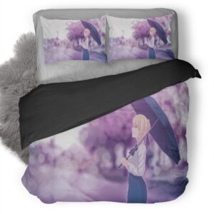 Saber Fate Stay Night Artwork P1 Duvet Cover and Pillowcase Set Bedding Set