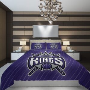 Sacramento Kings 4 NBA Basketball ize Duvet Cover and Pillowcase Set Bedding Set