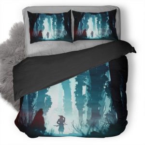 Samurai Digital Art T6 Duvet Cover and Pillowcase Set Bedding Set