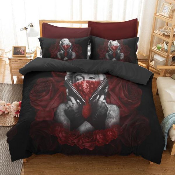 Samurai Monroe Duvet Cover and Pillowcase Set Bedding Set
