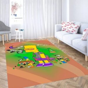 Simpson weed wallpaper carpet living room rugs