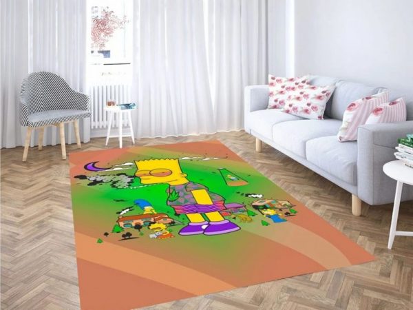 Simpson weed wallpaper carpet living room rugs