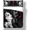 Skull And Beauty Duvet Cover and Pillowcase Set Bedding Set