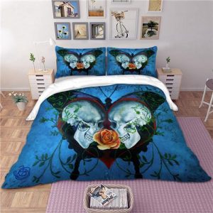 Skull Usa Cool 5 Duvet Cover and Pillowcase Set Bedding Set