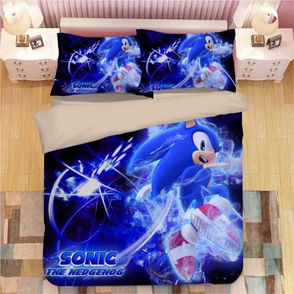 Sonic The Hedgehog 2217 Duvet Cover and Pillowcase Set Bedding Set
