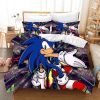 Sonic The Hedgehog 2227 Duvet Cover and Pillowcase Set Bedding Set
