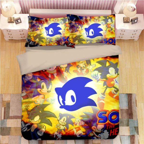 Sonic The Hedgehog Game Duver 8 Duvet Cover and Pillowcase Set Bedding Set