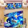 Sonic The Hedgehog Game Duver Duvet Cover and Pillowcase Set Bedding Set 863