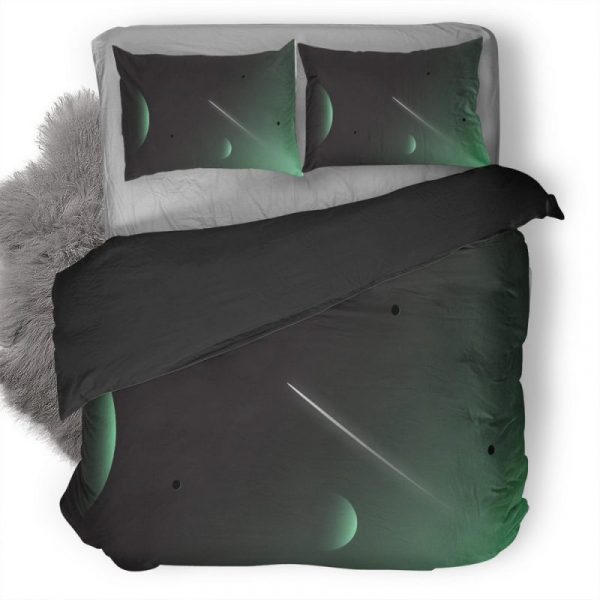 Space Art Minimalist Xq Duvet Cover and Pillowcase Set Bedding Set