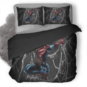 Spiderman Comic Art Wr Duvet Cover and Pillowcase Set Bedding Set