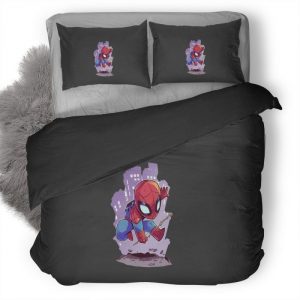 Spiderman Minimalism Qhd Duvet Cover and Pillowcase Set Bedding Set