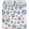 Splashes Peace Duver Duvet Cover and Pillowcase Set Bedding Set