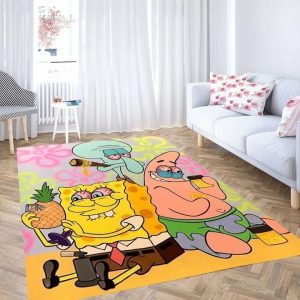 Spongebob patrick and squidward carpet living room rugs