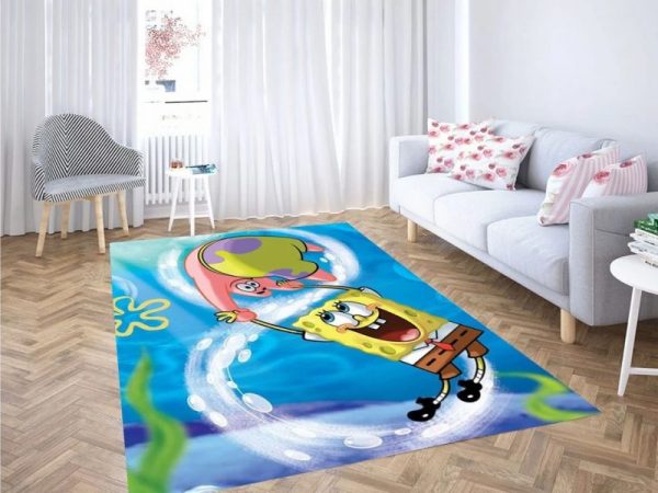 Spongebob squarepants wallpaper carpet living room rugs