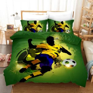Sports King Football 11 Duvet Cover and Pillowcase Set Bedding Set