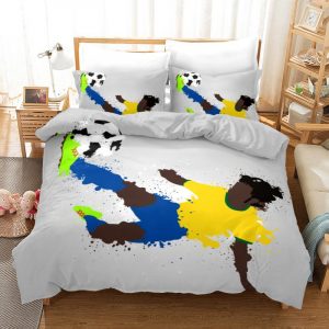 Sports King Football 6 Duvet Cover and Pillowcase Set Bedding Set