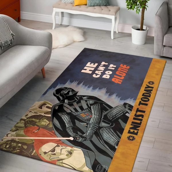 Star wars darth vader lonely rugs living room carpet