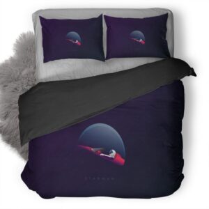 Starman Illustration Vk Duvet Cover and Pillowcase Set Bedding Set