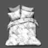 Stone Texture Duvet Cover and Pillowcase Set Bedding Set