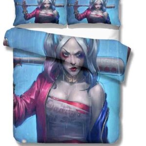 Suicide Squad Cartoon Harley Quinn 2212 Duvet Cover and Pillowcase Set Bedding Set