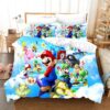 Super Mario 2212 Duvet Cover and Pillowcase Set Bedding Set