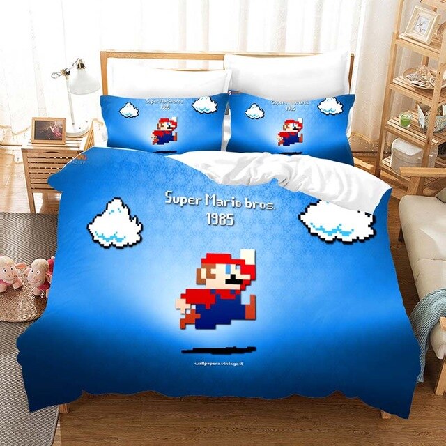 Mario Duvet Cover and Pillowcase Bedding Set