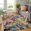 Super Mario Anime Area Rug 01 Gaming Floor Decor Modern Rugs Carpet Mat Living Room Rugs