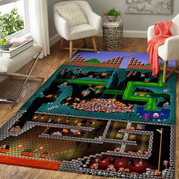 Super Mario Bros Area carpet Rug