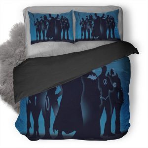 Superheroes Minimalism Duvet Cover and Pillowcase Set Bedding Set