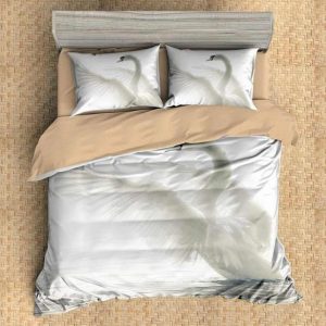 Swan Duvet Cover and Pillowcase Set Bedding Set