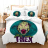 T Rex Duvet Cover and Pillowcase Set Bedding Set