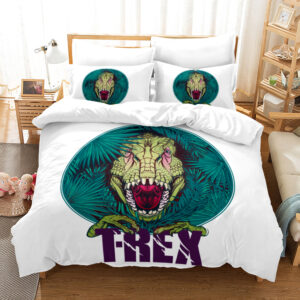 T Rex Duvet Cover and Pillowcase Set Bedding Set