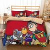 Teen Titans Duvet Cover and Pillowcase Set Bedding Set 616