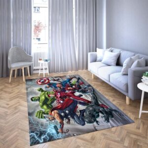 The Arvengers Hulk And Ironman Beautiful Carpet Living Room Rugs