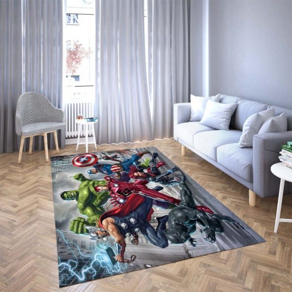 The Arvengers Hulk And Ironman Beautiful Carpet Living Room Rugs