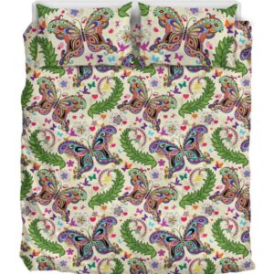 The Butterflies Duvet Cover and Pillowcase Set Bedding Set