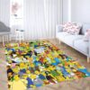 The simpsons character carpet living room rugs