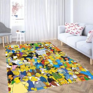The simpsons character carpet living room rugs