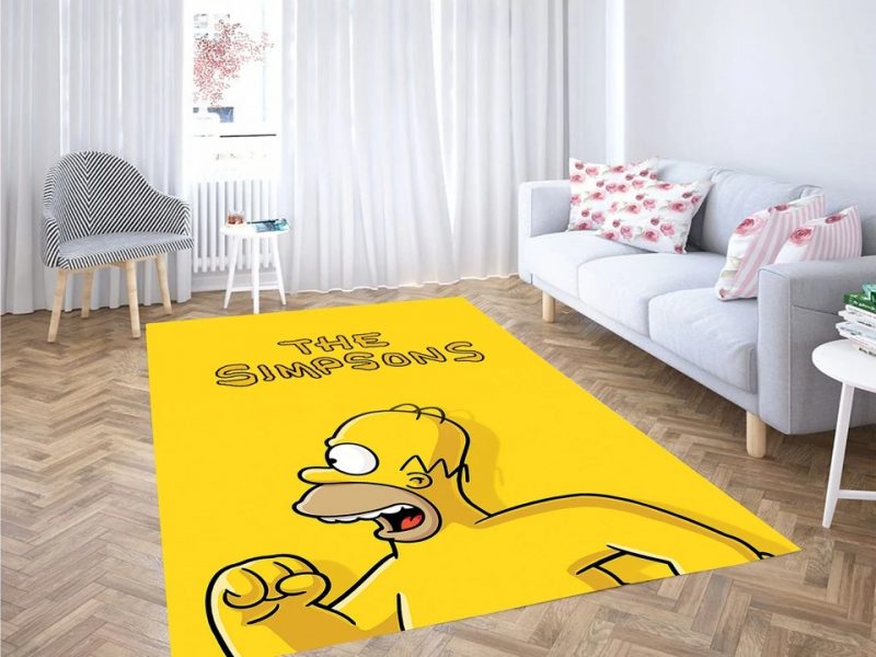 The simpsons running carpet living room rugs