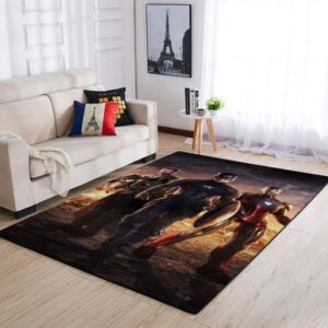 Thor Captain America Iron Man Living Room Rugs Carpet
