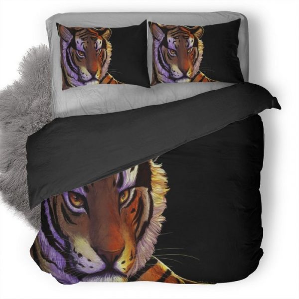 Tiger Art Duvet Cover and Pillowcase Set Bedding Set