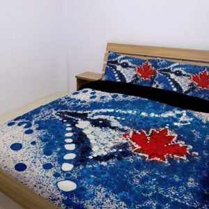 Toronto Blue Jays Duvet Cover and Pillowcase Set Bedding Set 995