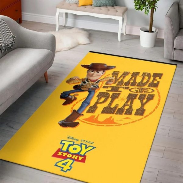 Toy story woody disney movies area rugs living room carpet