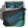 Trees Artwork Image Duvet Cover and Pillowcase Set Bedding Set