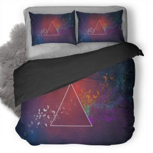 Triangle Art Duvet Cover and Pillowcase Set Bedding Set