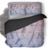 Triangle Pastel 0D Duvet Cover and Pillowcase Set Bedding Set