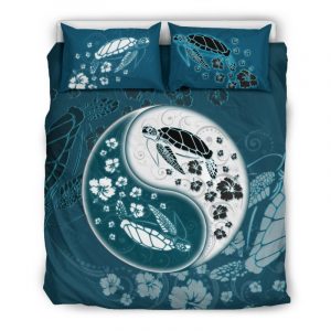 Turtle YinYang Style Duver Duvet Cover and Pillowcase Set Bedding Set