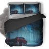 Vintage Car Man Back Home Gy Duvet Cover and Pillowcase Set Bedding Set